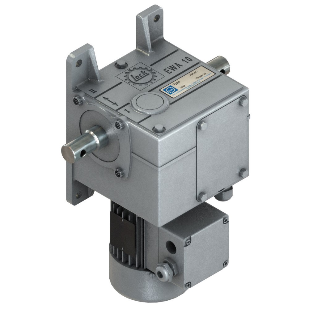 31600506_Lock_EWA_10_0505.jpg Elektroantrieb Lock EWA 10.0505 50 Nm 400V - 5,6 Umdrehungen/Minute - Welle 06 - 12210.0505.06