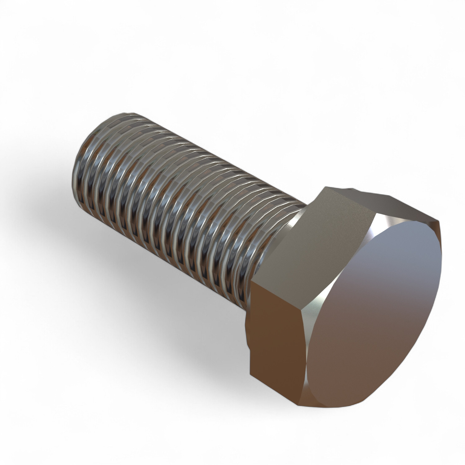 Bolts M 10 x 25 steel galv. DIN 933 - PU = 100 pcs