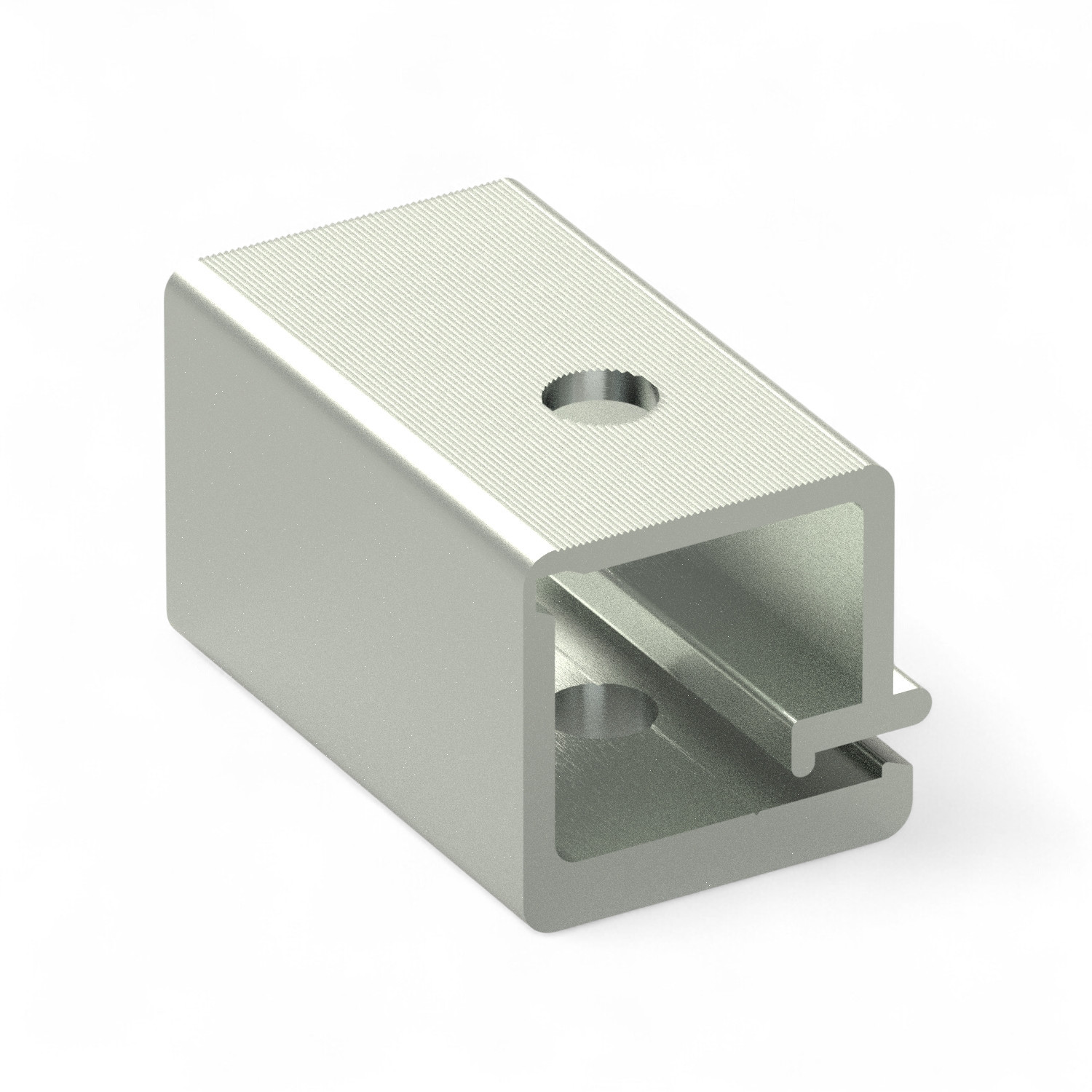 Pieza de sujeción de perfil 40.3 mm para perfil de screen 40 mm - unidad de embalaje = 250 uds. Pieza de sujeción de perfil 40.3 mm para perfil de screen 40 mm - unidad de embalaje = 250 uds.