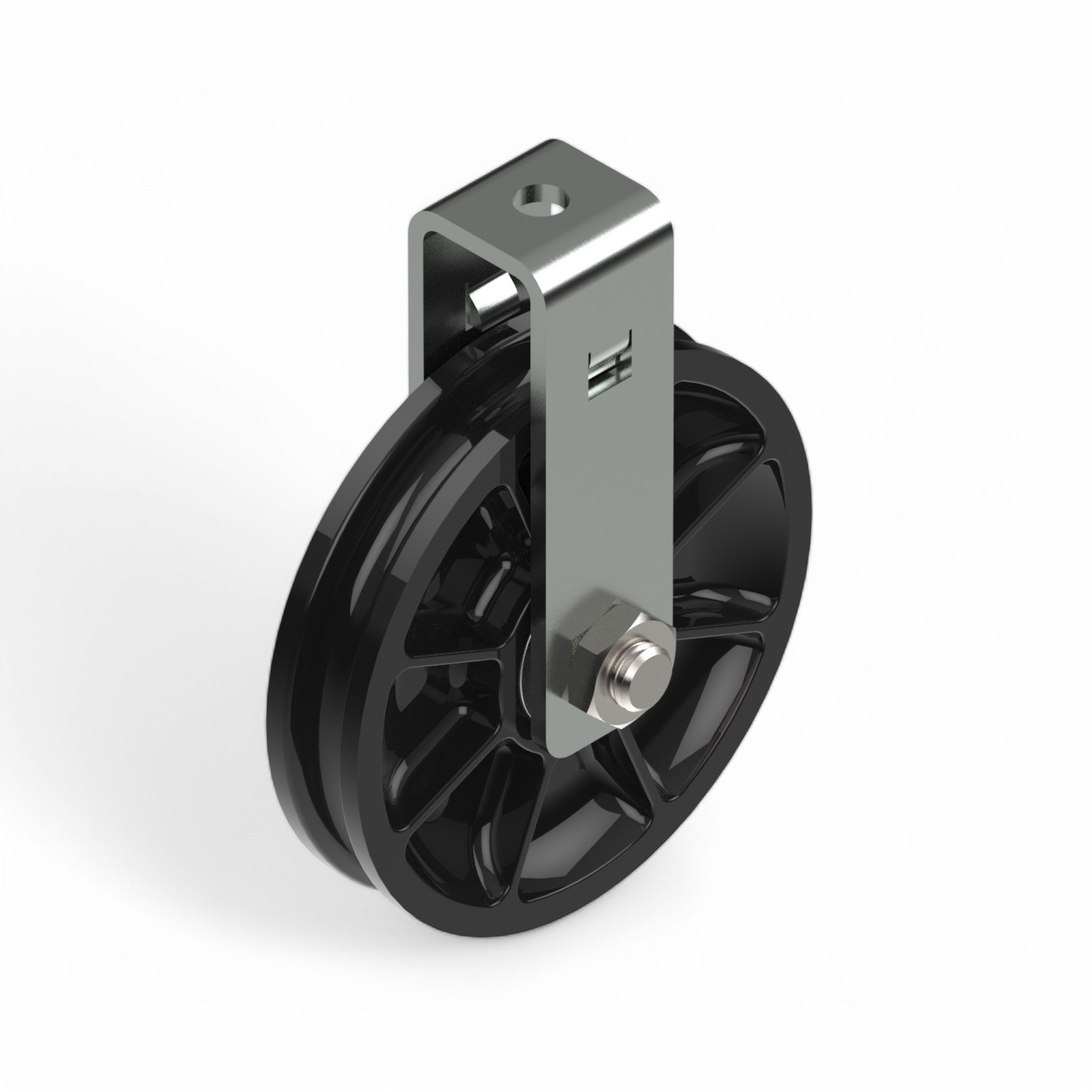 Polea 90/8 con soporte - doblemente con rodamientos - Uds. embalaje: 50 uds. Polea 90/8 con soporte - doblemente con rodamientos - Uds. embalaje: 50 uds.