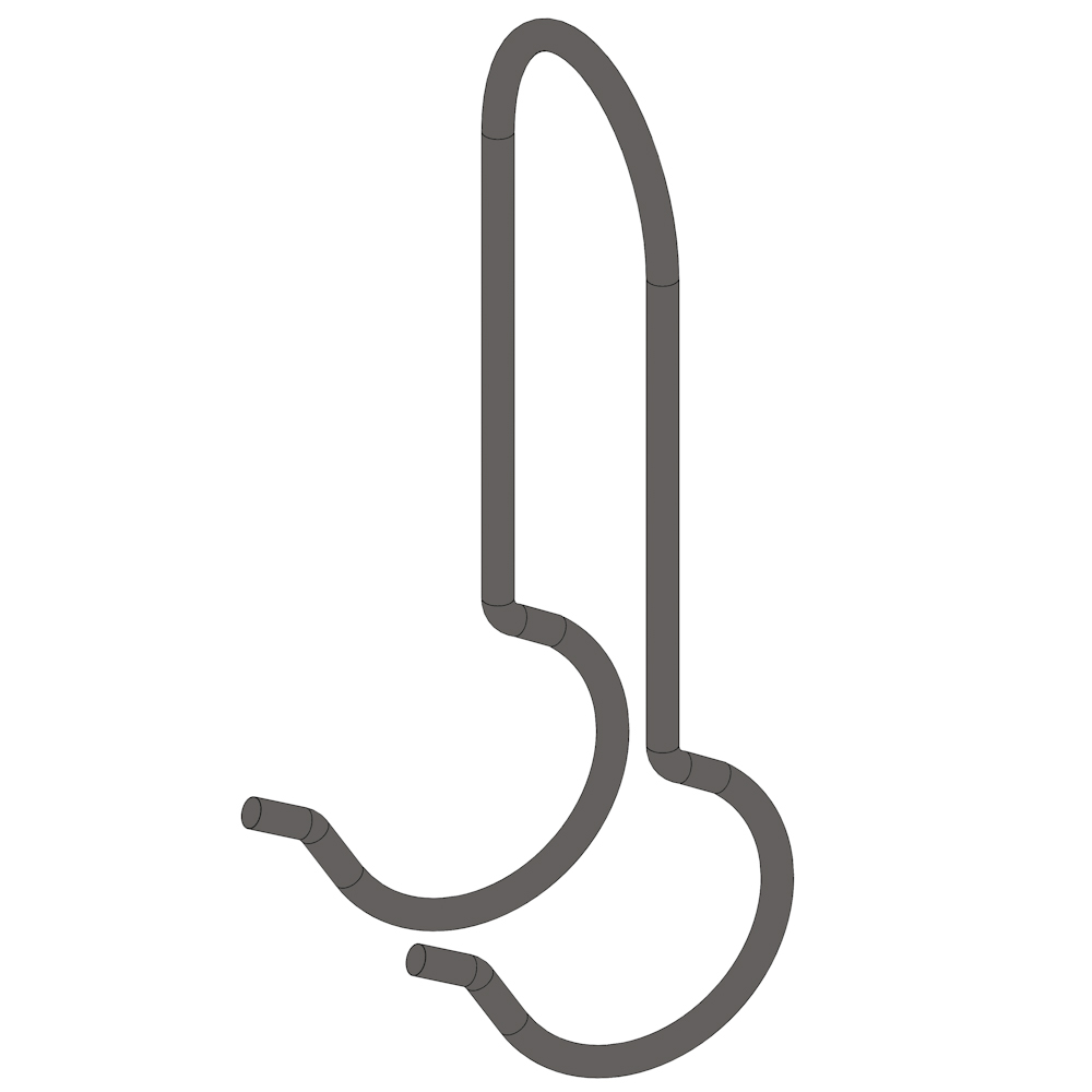 Wire guide clip - for 19 mm tube