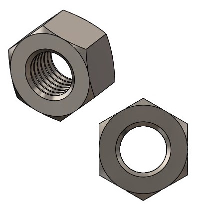 42200118_Mutter_M4.jpg Muttern M4 - A2 DIN 934/ ISO4032/ - VPE: = 100 Stk.