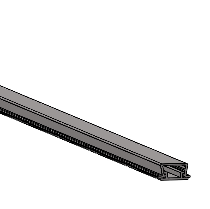 91000019_PVC_Klemmstein_FN_19.jpg listello fermatelo in PVC FN 19 L= 2 m - Film singolo - Confezione = 100 pz.