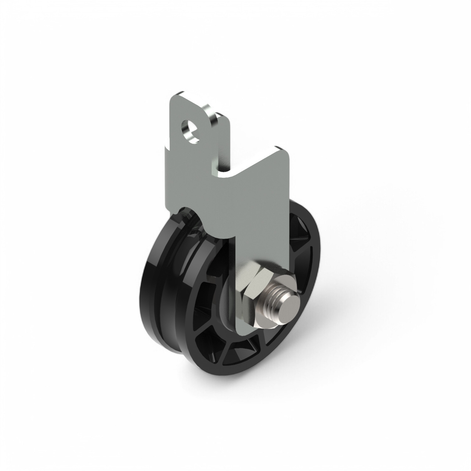 Carrucola 52/4 mm con supporto per riscaldamento alzante/abbassante - conta manuale Carrucola 52/4 mm con supporto per riscaldamento alzante/abbassante - conta manuale