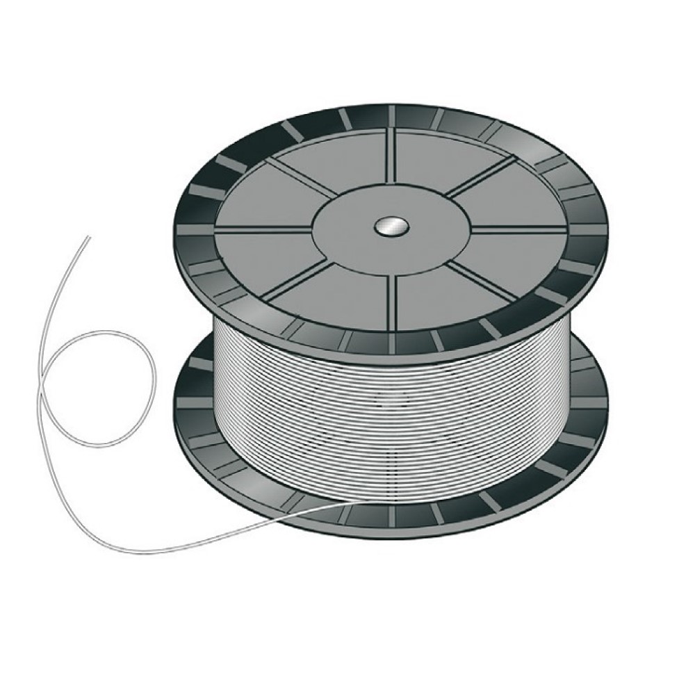 40102004_Polyesterdraht_schwarz.jpg Polyesterdraht, schwarz ø 2,2 mm - Rolle = ca. 1800 m