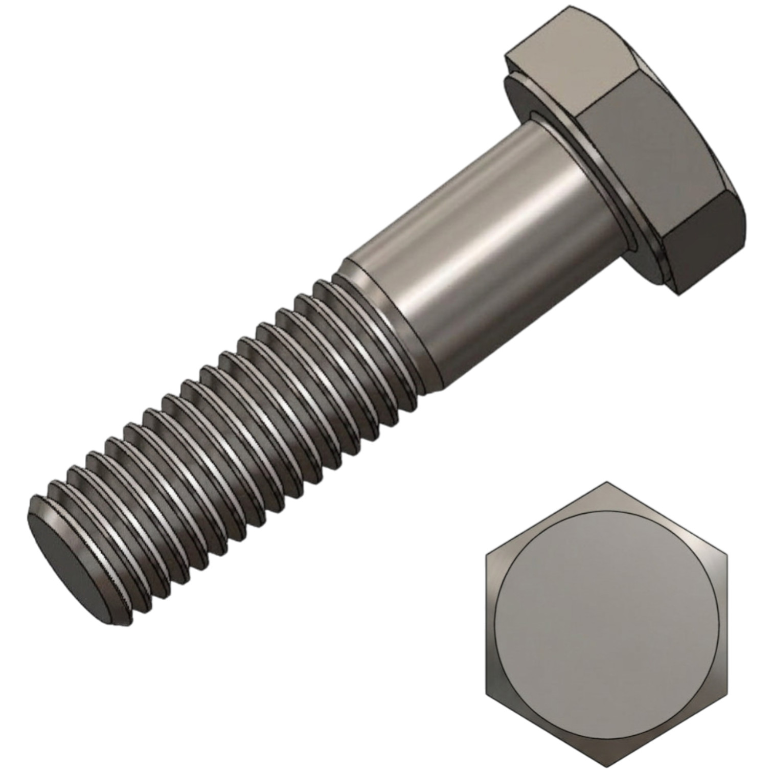 Hexagon bolts M 8 x 70 galv. ISO 4014 - PU = 100 pcs Hexagon bolts M 8 x 70 galv. ISO 4014 - PU = 100 pcs