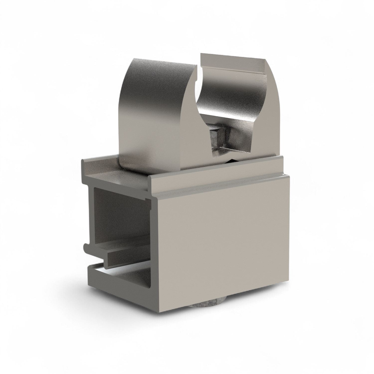 Alu-clamp 35 mm - completed with bolt M6 x 35 - PU = 150 pcs