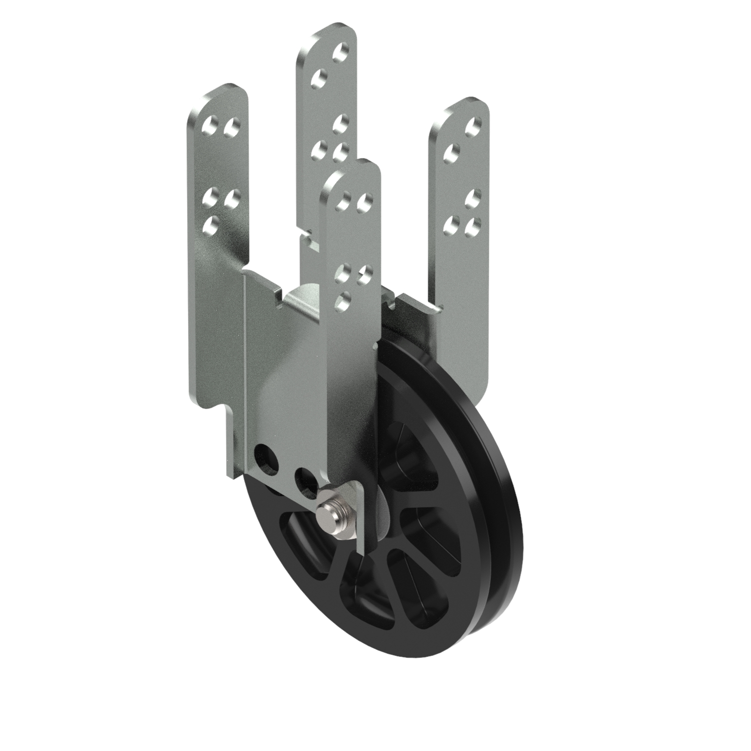 Cable pulley 100 UF - with universal clamp 50 x 50