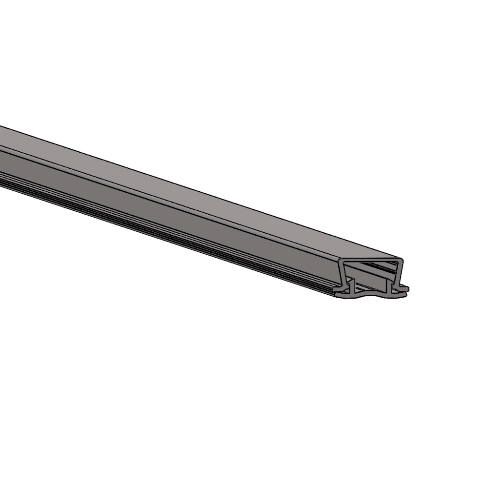 91000018_PVC_Klemmstein_FN_18.jpg listello fermatelo in PVC FN 18 / L= 2m - Doppio film - Confezione = 100 pz.