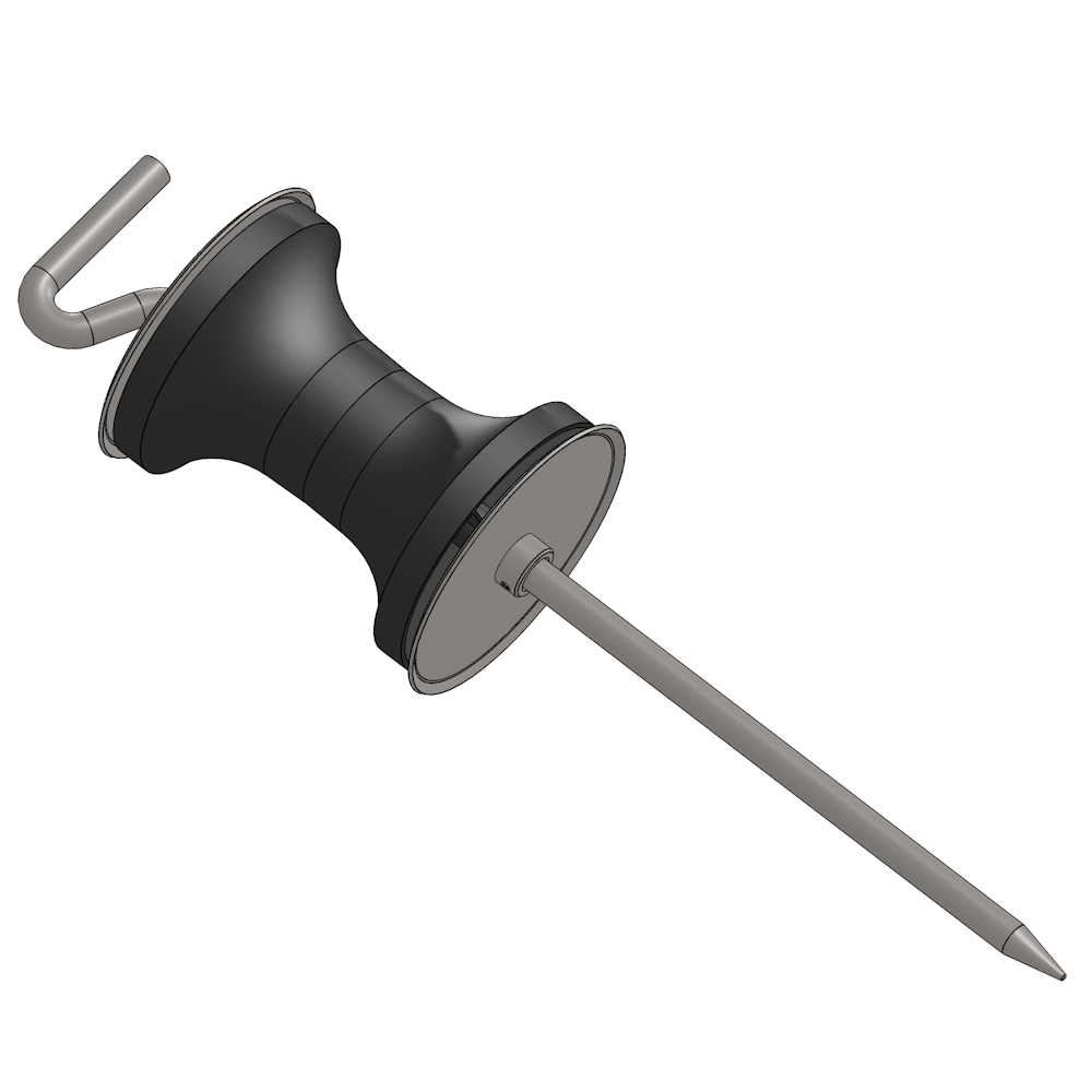 72000185_Schlauchumlenkrolle.jpg Rullo per manichetta zincato con rullo in plastica