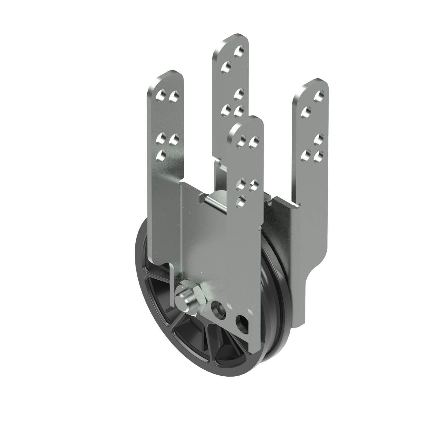 Polea 90 con soporte universal 50 x 50 Polea 90 con soporte universal 50 x 50