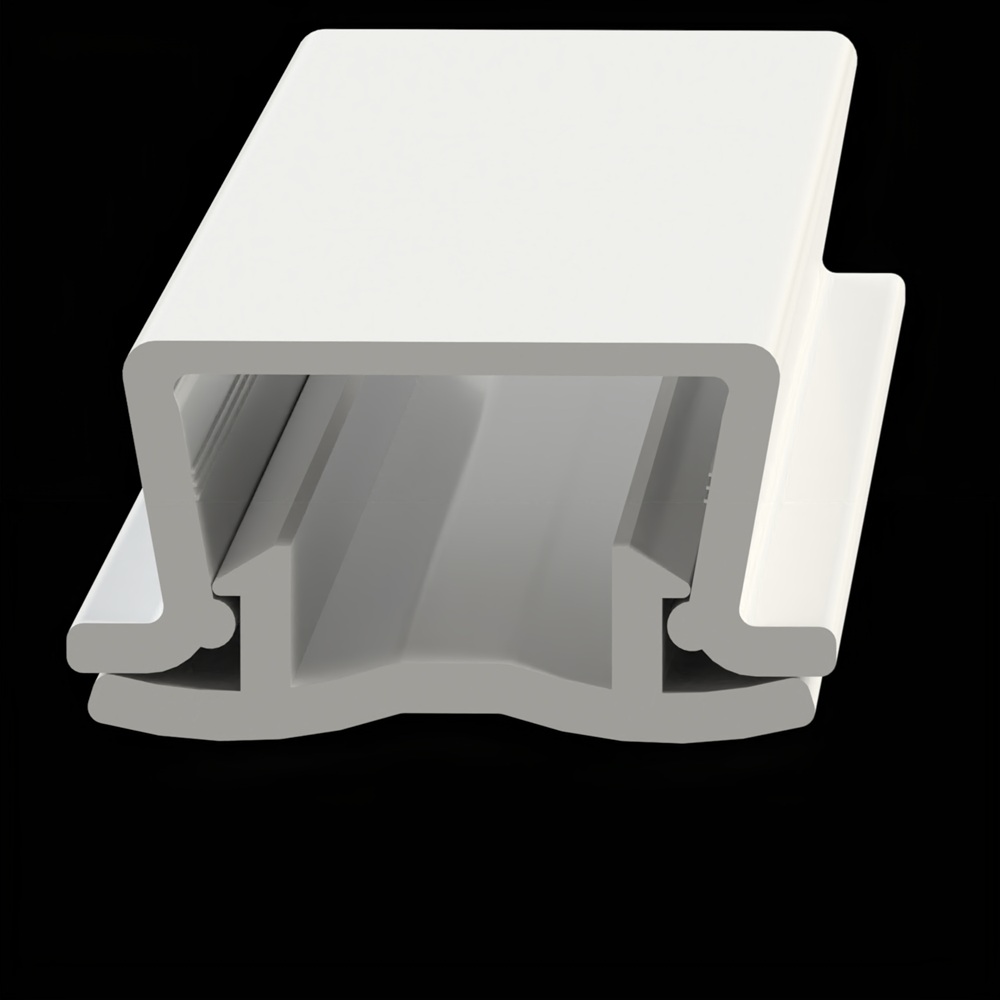 Clamping strip, PVC - 2-parts - L=2m
