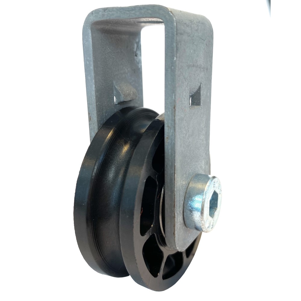 Cable Pulley Ø 52 mm / Ø 8 mm - with steel bracket  Cable Pulley Ø 52 mm / Ø 8 mm - with steel bracket